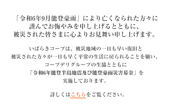 「令和6年能登半島地震及び能登豪雨災害募金」を実施しています