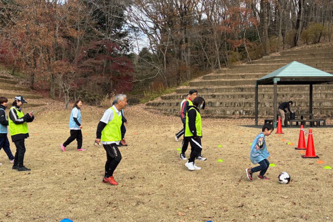 ウォーキングフットボールの様子