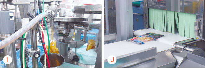 調味液充填・包装・出荷の様子