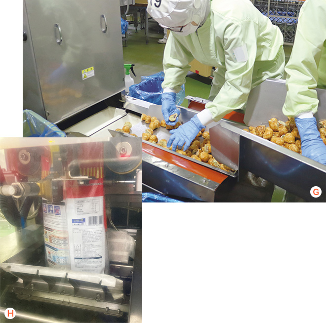 検品・包装・出荷の様子